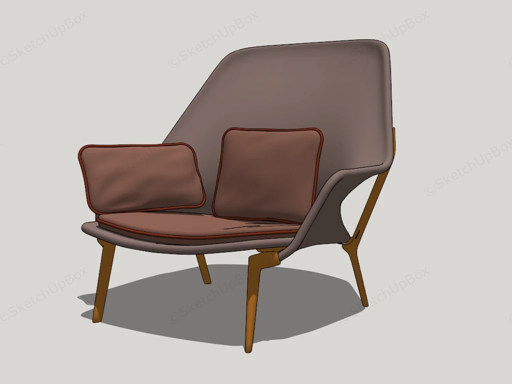 Small Comfortable Chair sketchup model preview - SketchupBox