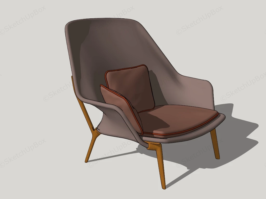 Small Comfortable Chair sketchup model preview - SketchupBox