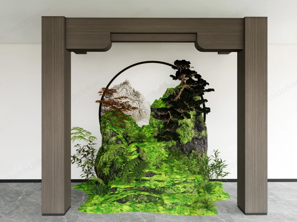 Indoor Moss Garden sketchup model preview - SketchupBox