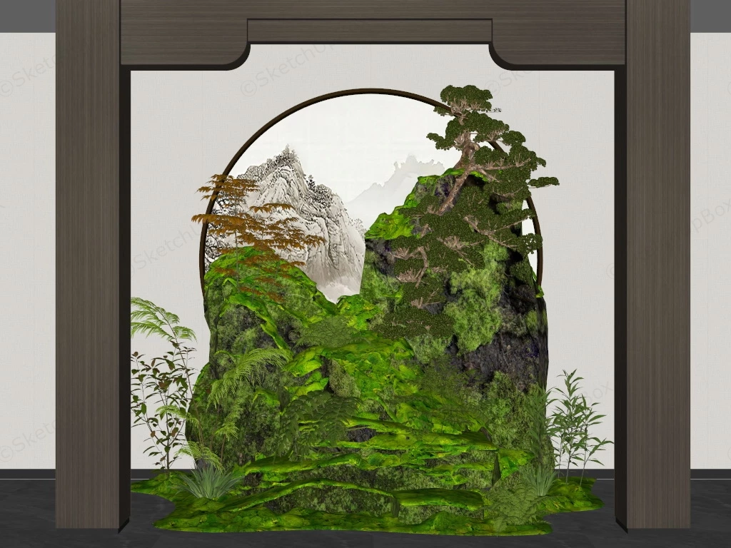 Indoor Moss Garden sketchup model preview - SketchupBox