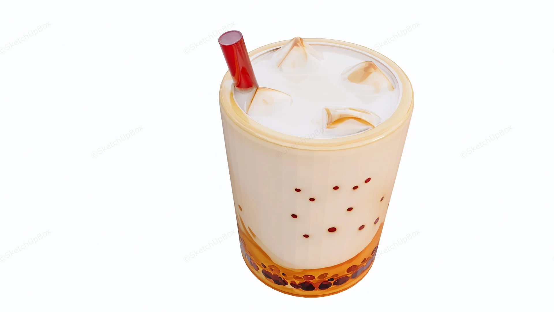 Iced Bubble Tea sketchup model preview - SketchupBox