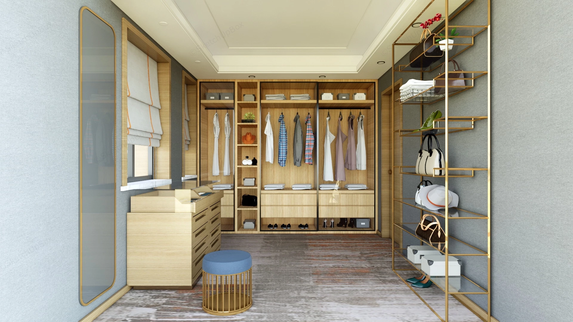 Home Dressing Room sketchup model preview - SketchupBox