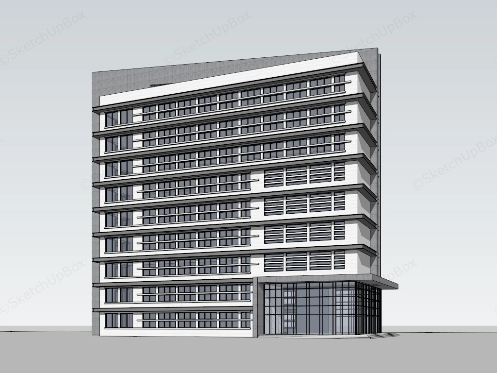 City Office Building sketchup model preview - SketchupBox