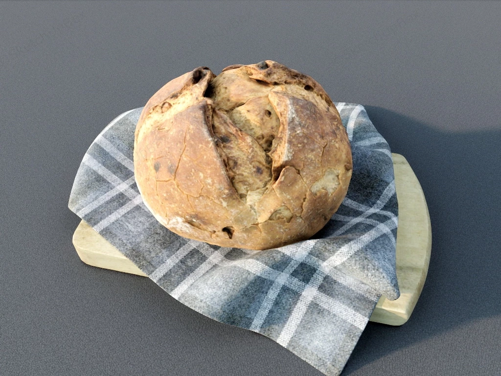 Rustic Bread sketchup model preview - SketchupBox