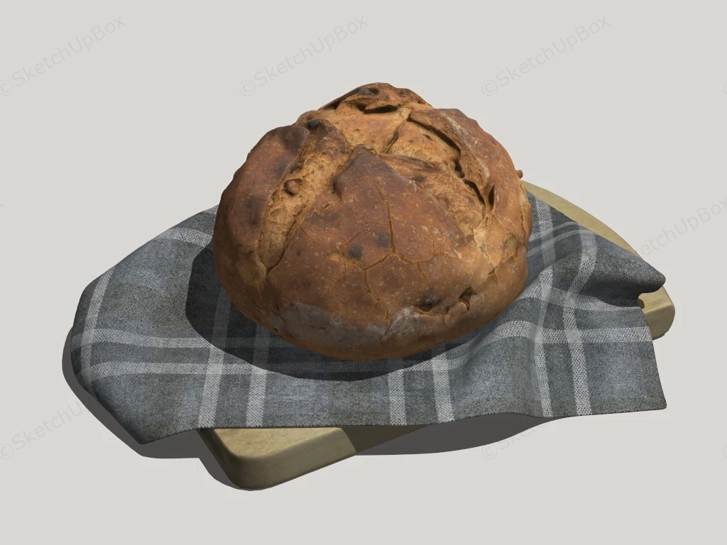 Rustic Bread sketchup model preview - SketchupBox