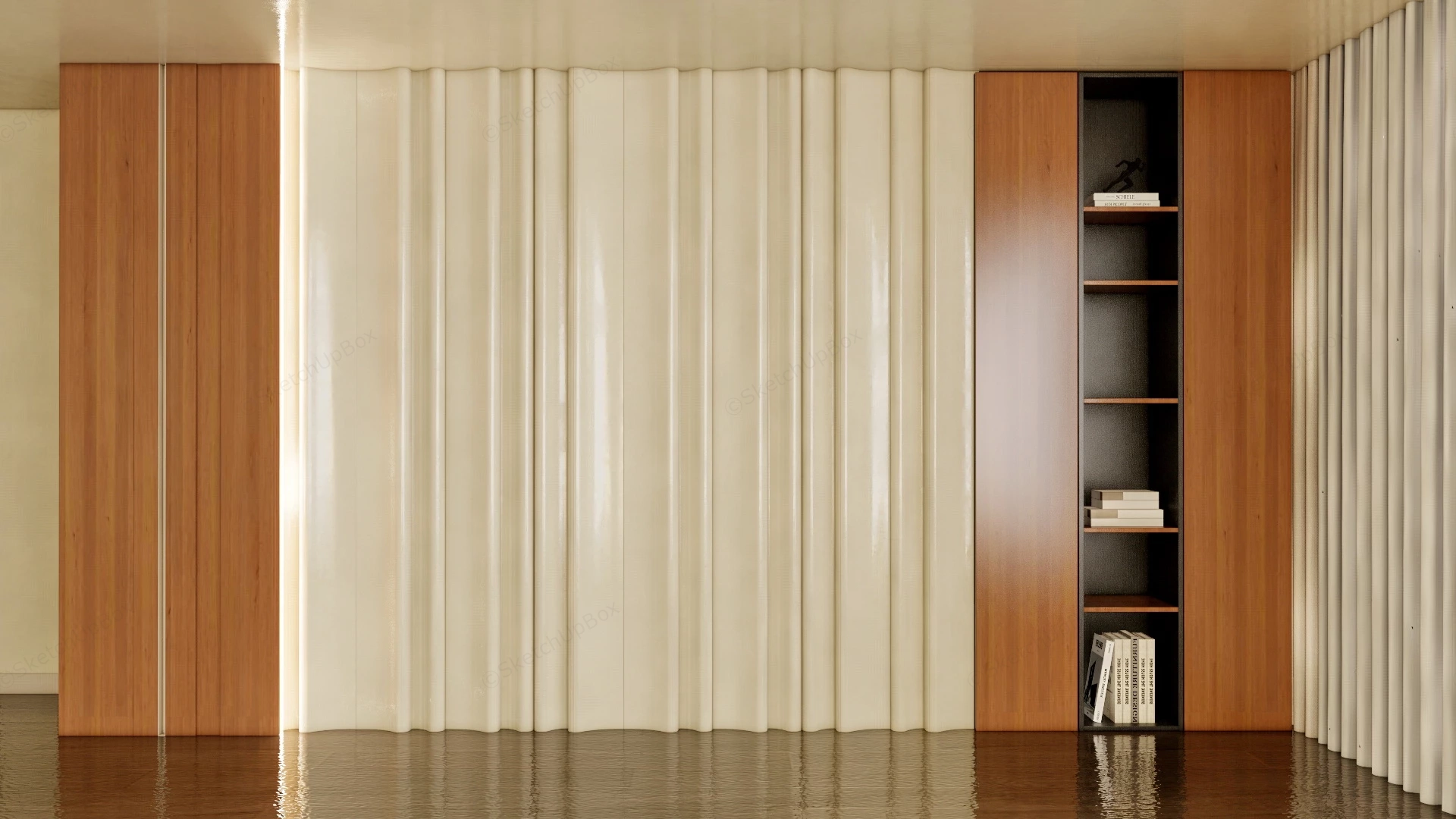 Living Room Accent Wall Design sketchup model preview - SketchupBox