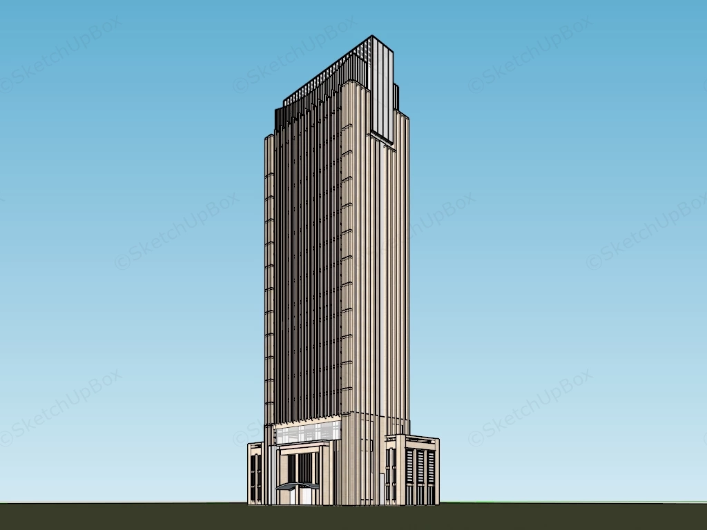 Bank Headquarters Building Design sketchup model preview - SketchupBox