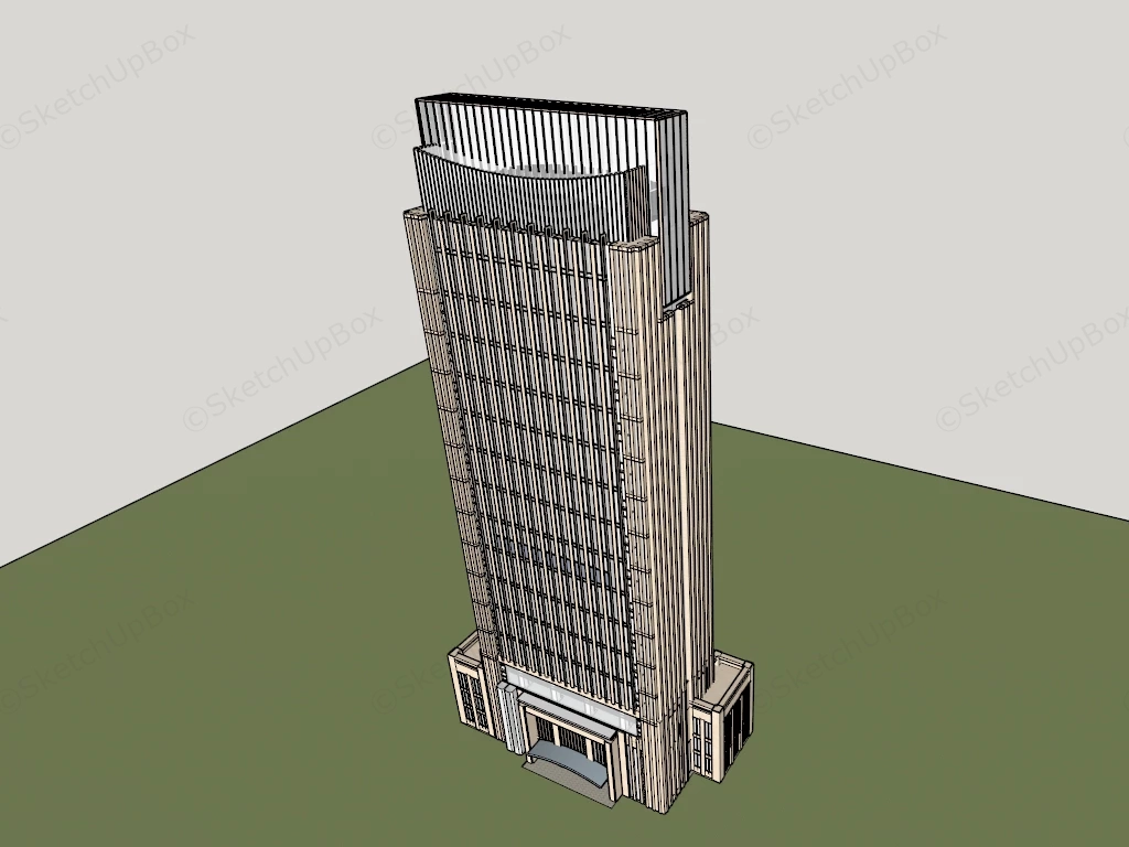Bank Headquarters Building Design sketchup model preview - SketchupBox
