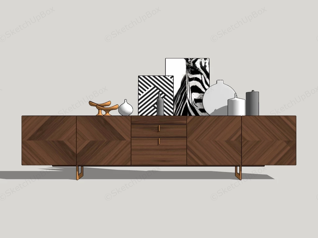 Living Room Sideboard Cabinet sketchup model preview - SketchupBox
