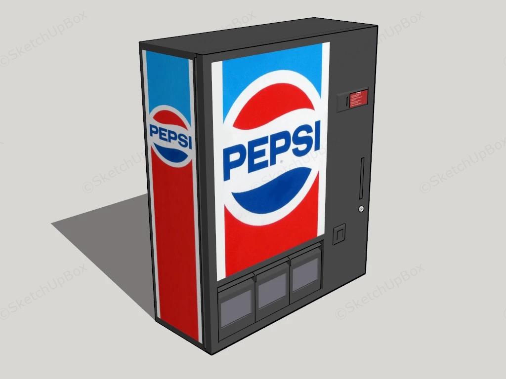 Pepsi Vending Machine sketchup model preview - SketchupBox