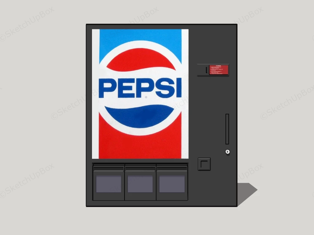 Pepsi Vending Machine sketchup model preview - SketchupBox
