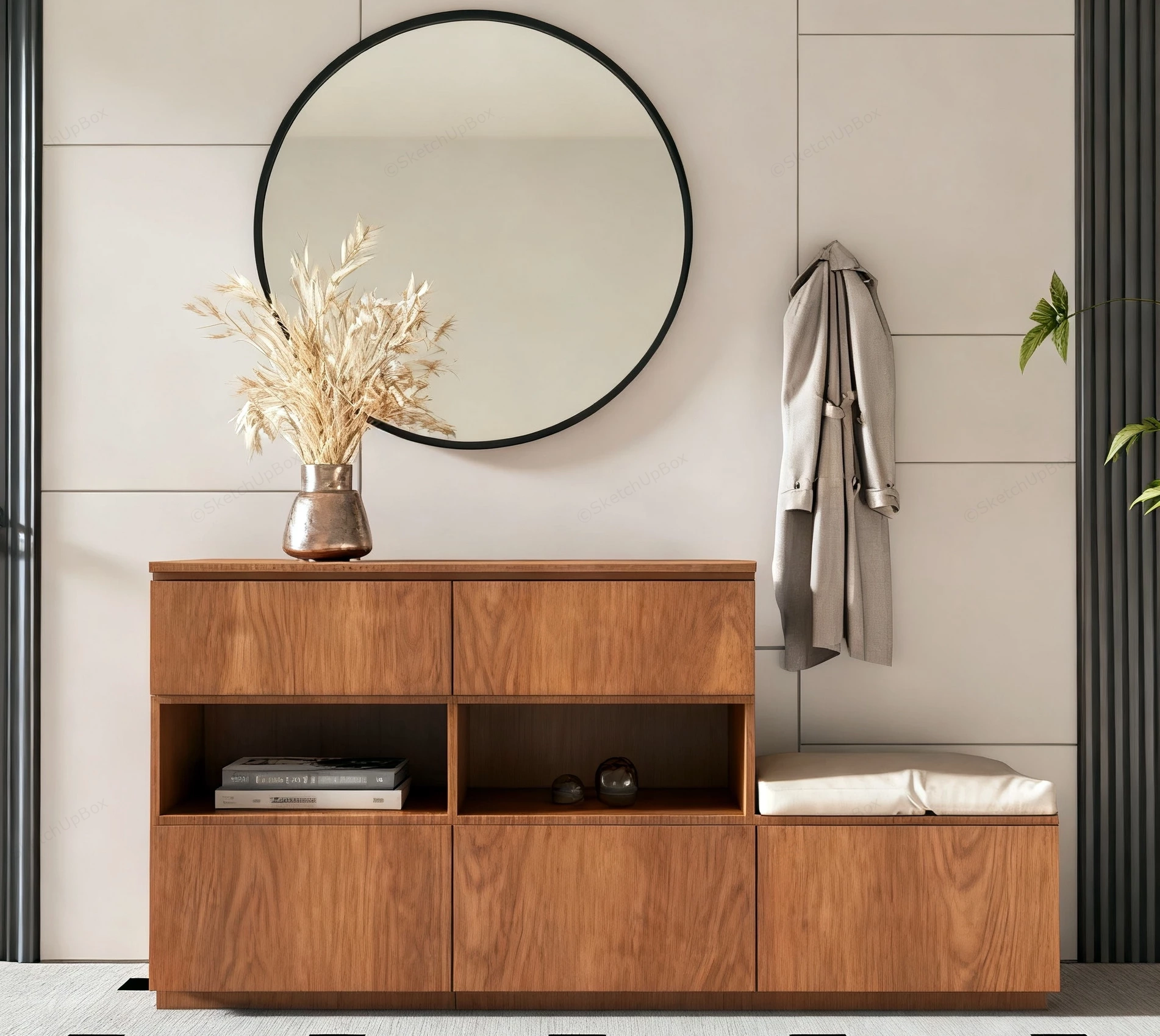 Minimalist Bathroom Cabinet sketchup model preview - SketchupBox