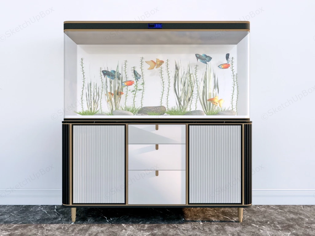 Home Aquarium Tank sketchup model preview - SketchupBox