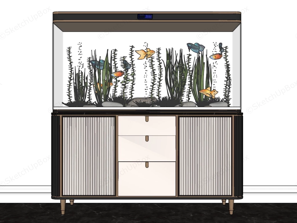 Home Aquarium Tank sketchup model preview - SketchupBox