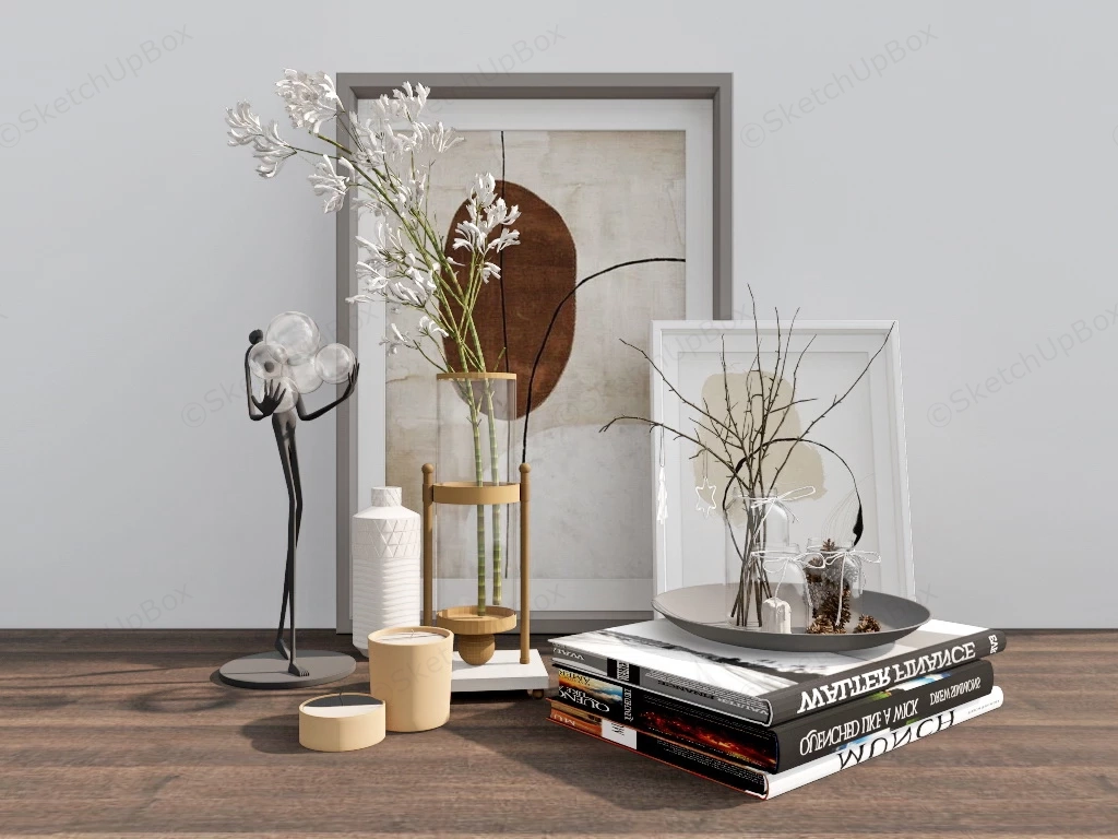 Home Decor Accessories sketchup model preview - SketchupBox