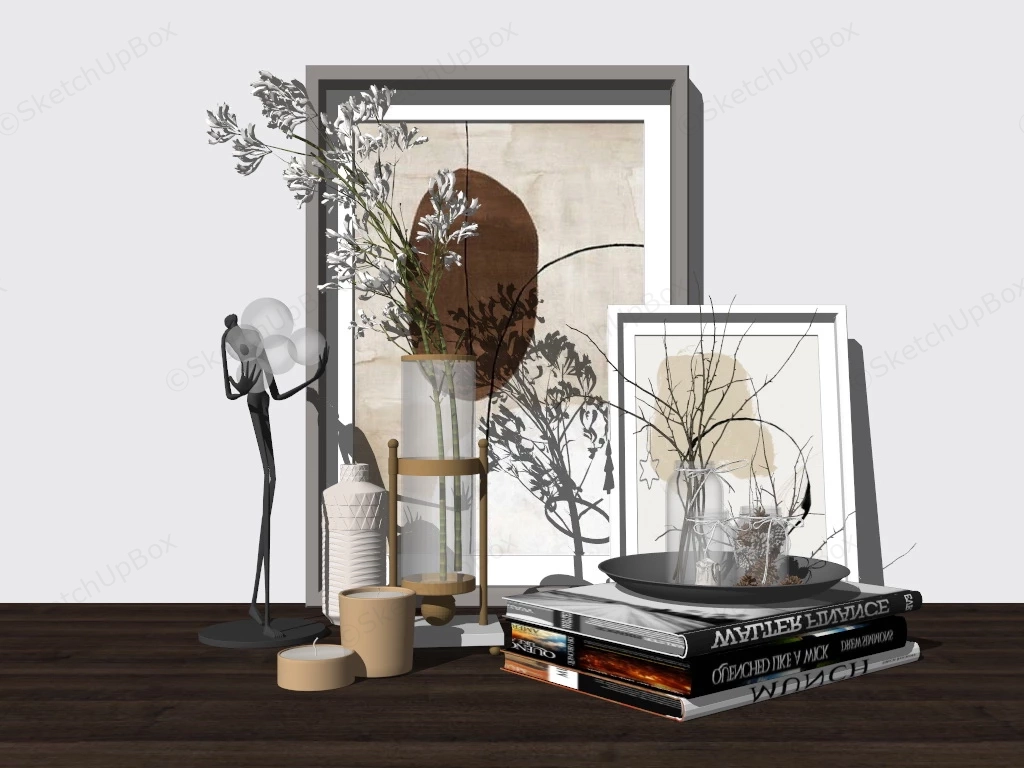 Home Decor Accessories sketchup model preview - SketchupBox