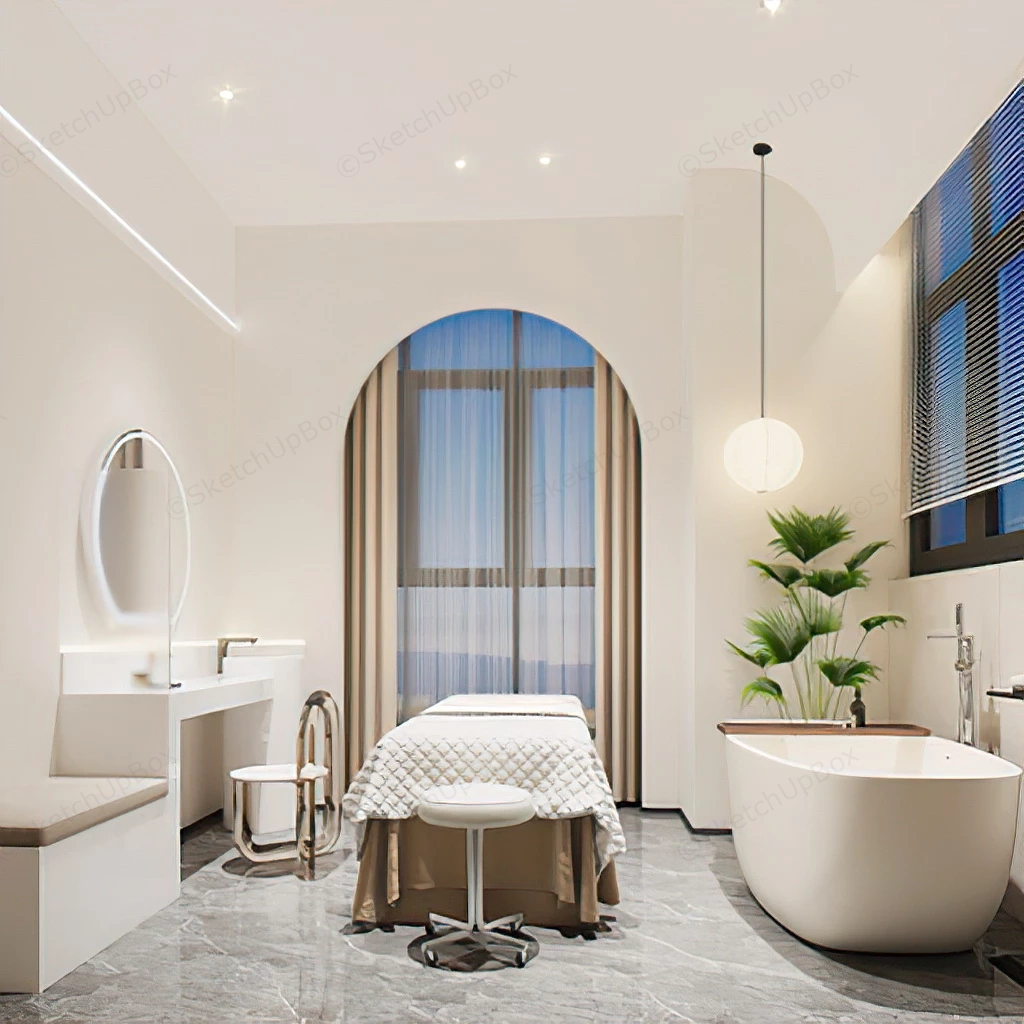 Spa Room Interior Design sketchup model preview - SketchupBox