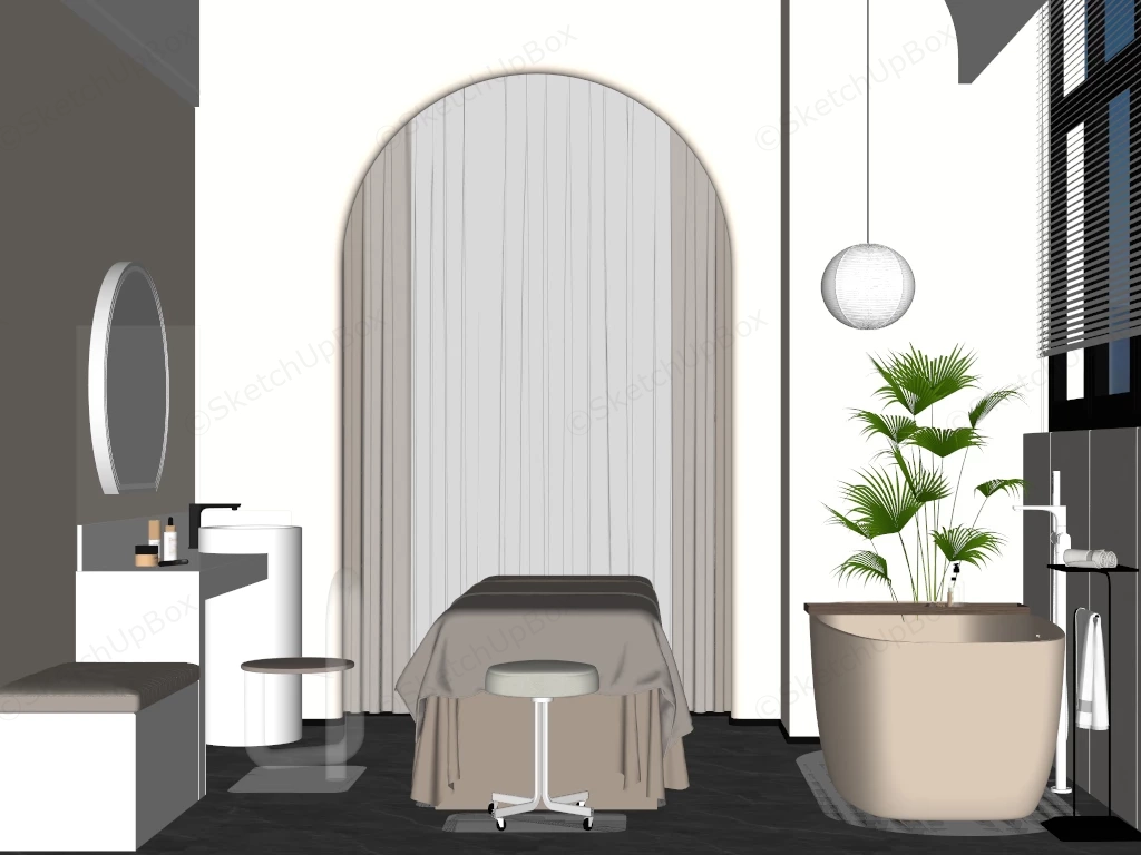 Spa Room Interior Design sketchup model preview - SketchupBox