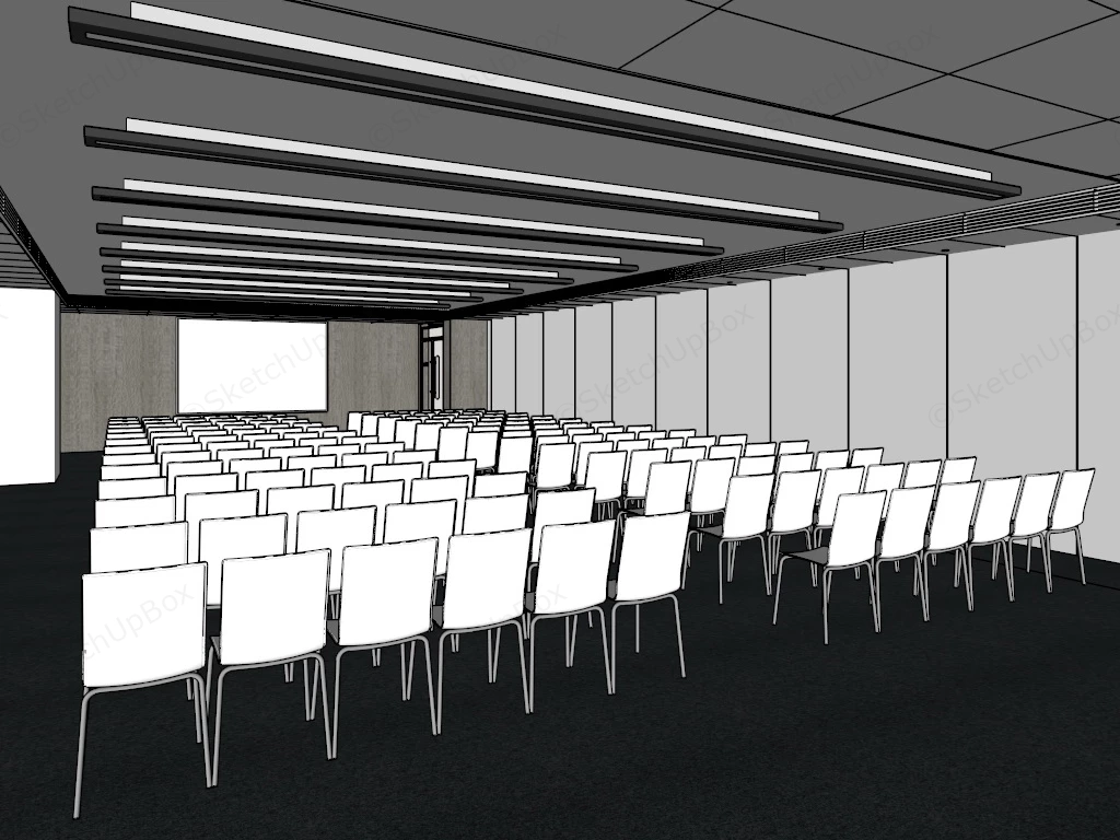 Office Training Room sketchup model preview - SketchupBox