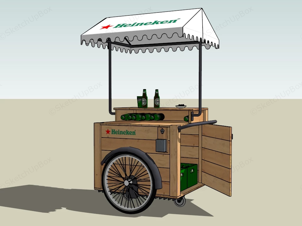 Beer Vending Cart sketchup model preview - SketchupBox