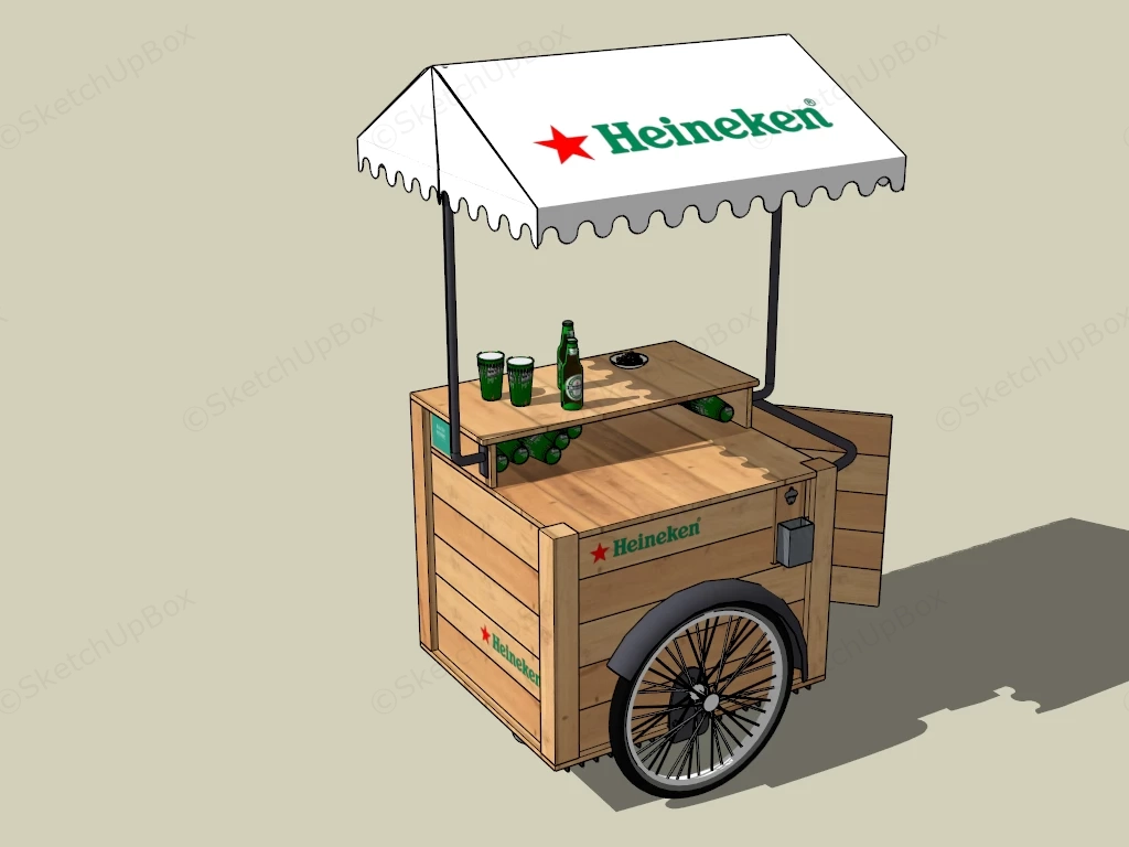 Beer Vending Cart sketchup model preview - SketchupBox