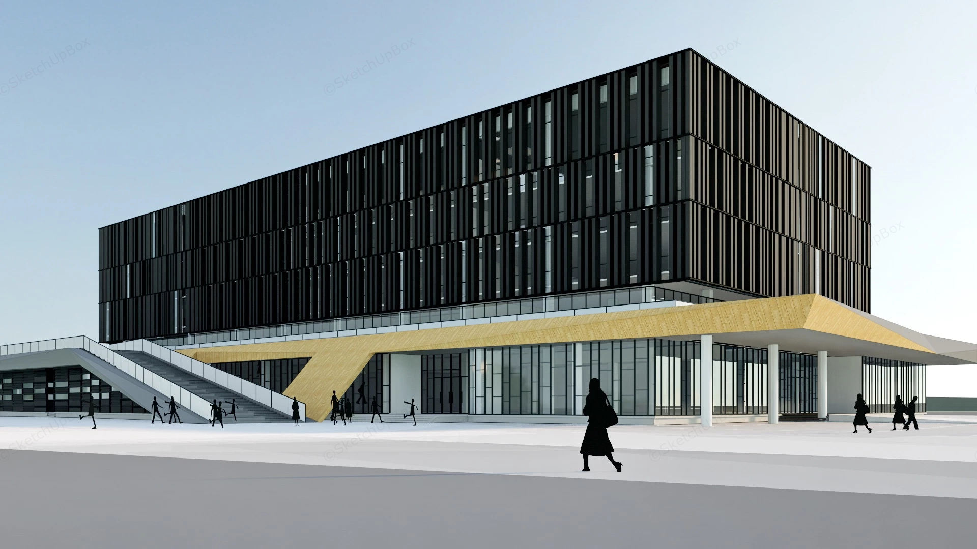 City Archives Building sketchup model preview - SketchupBox