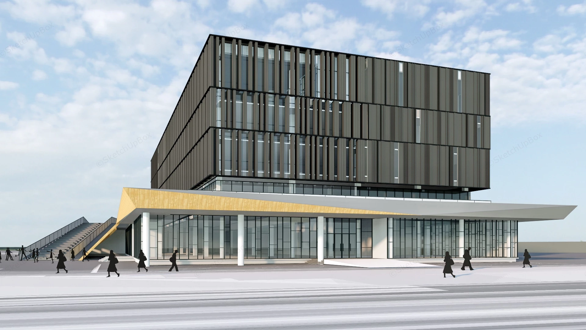 City Archives Building sketchup model preview - SketchupBox