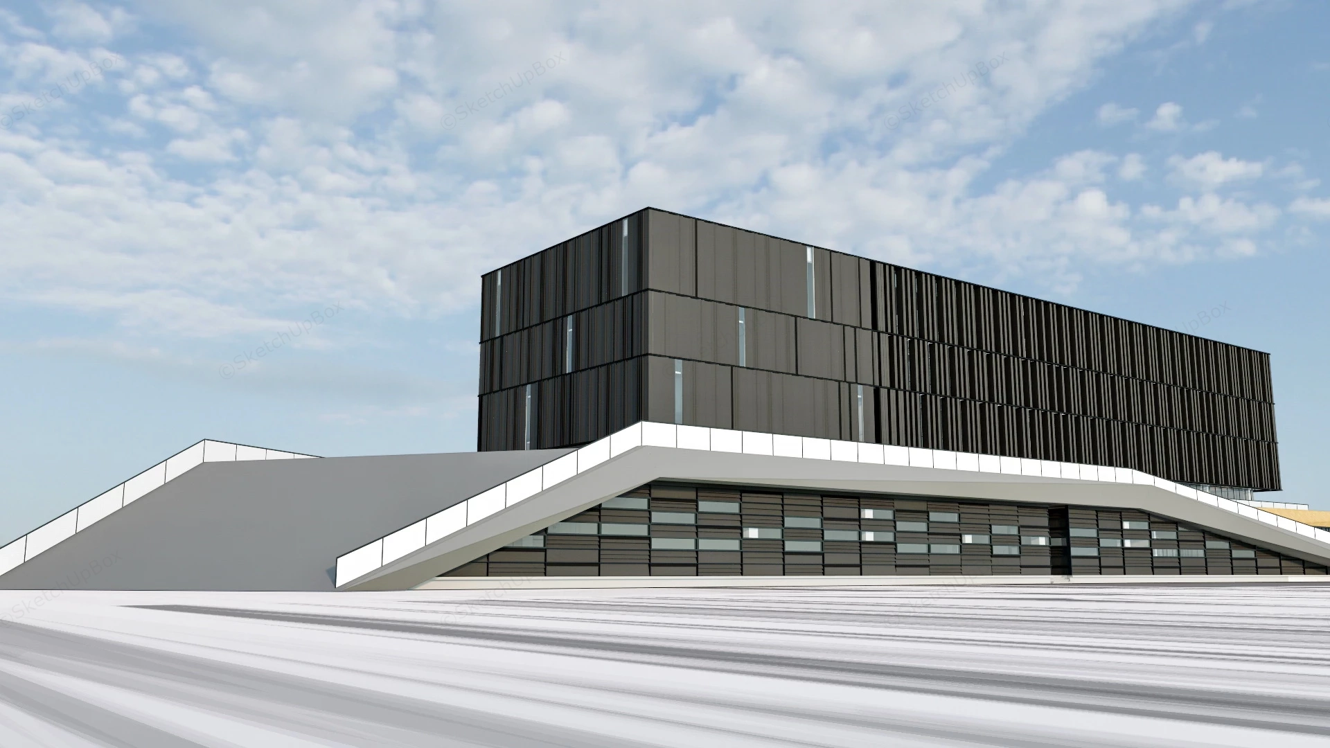 City Archives Building sketchup model preview - SketchupBox