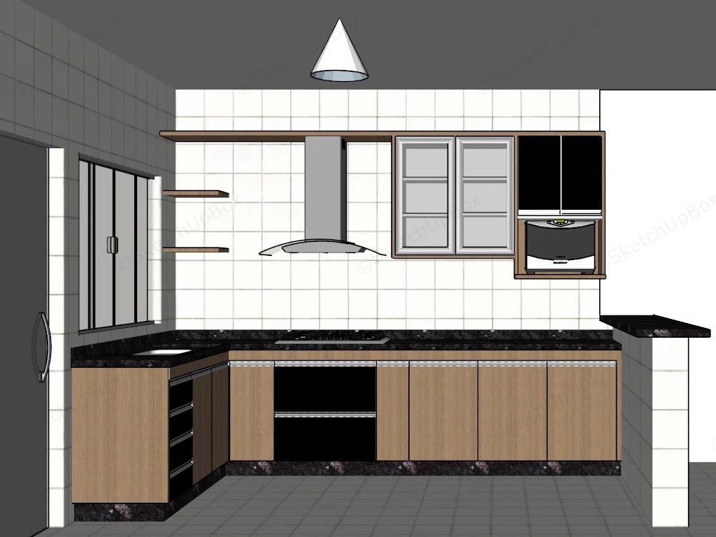 Small House Kitchen sketchup model preview - SketchupBox