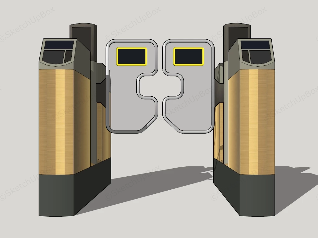 Subway Turnstile sketchup model preview - SketchupBox