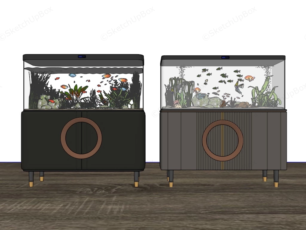 Tropical Fish Tanks sketchup model preview - SketchupBox
