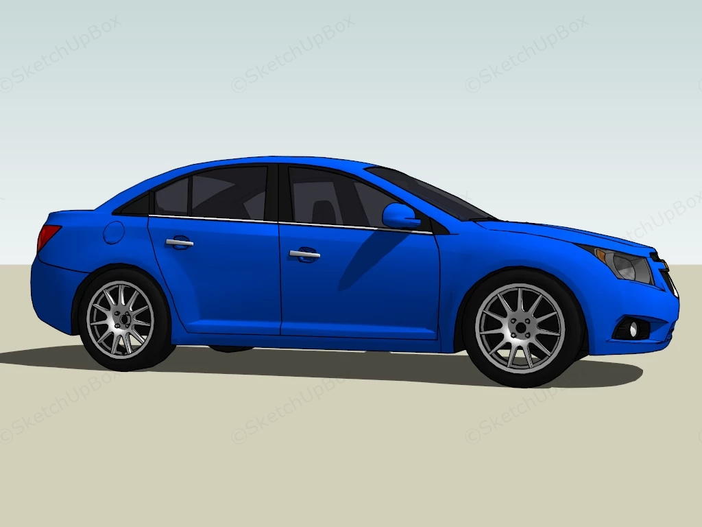 Chevrolet Cruze Sedan sketchup model preview - SketchupBox