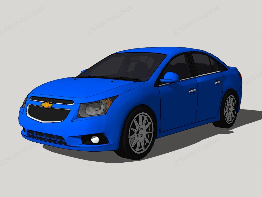 Chevrolet Cruze Sedan sketchup model preview - SketchupBox