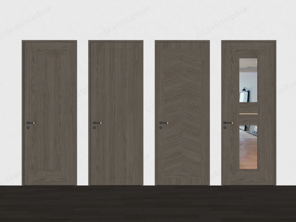 Plain Interior Doors sketchup model preview - SketchupBox