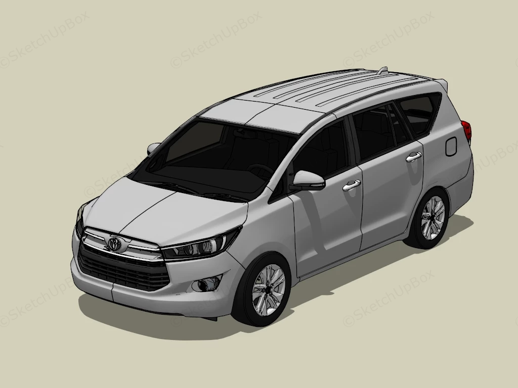 Toyota Innova MPV sketchup model preview - SketchupBox