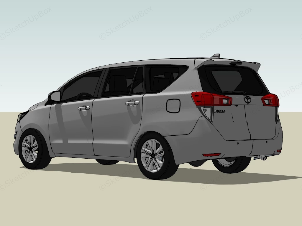 Toyota Innova MPV sketchup model preview - SketchupBox