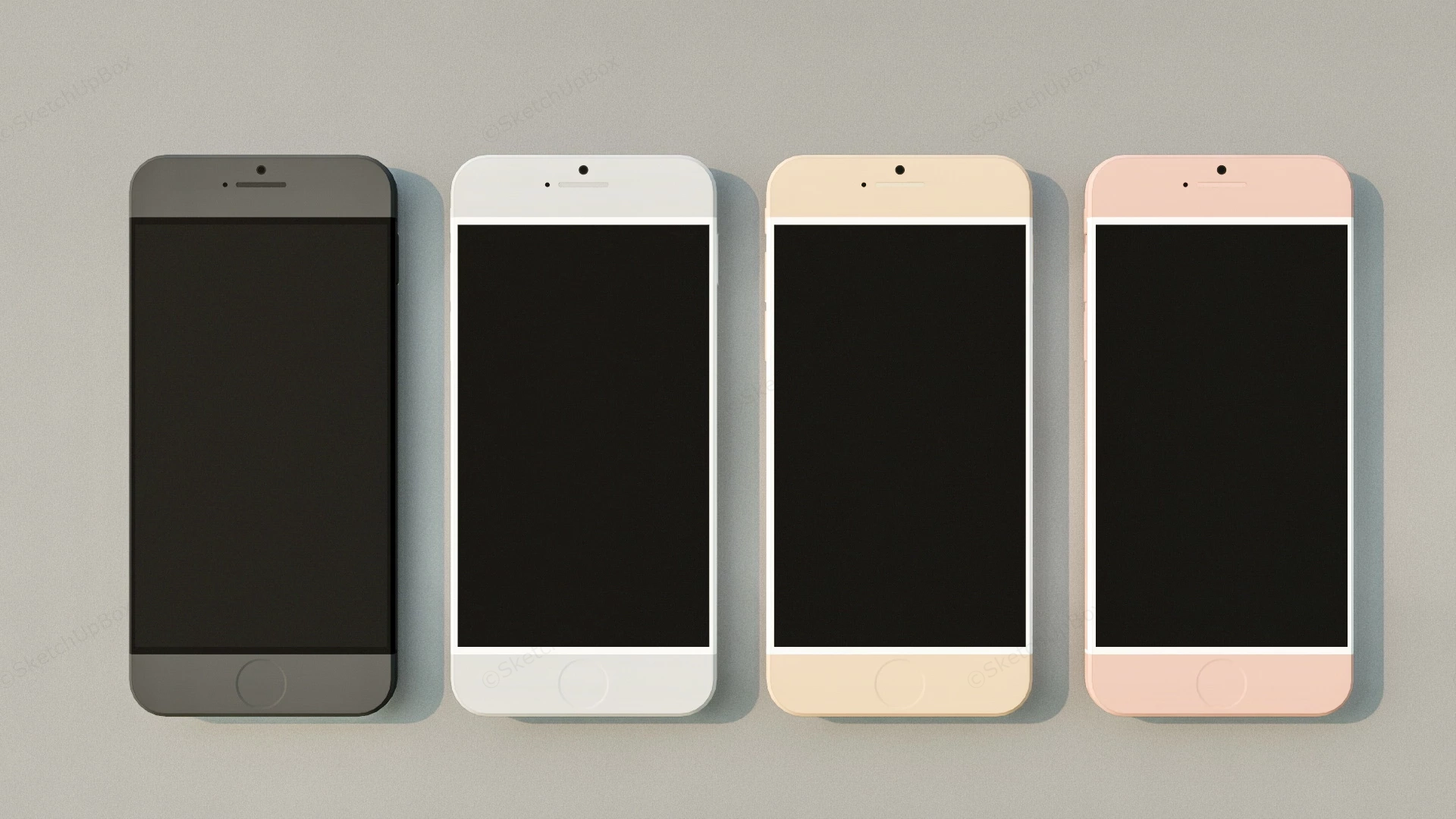 Old Iphone Models sketchup model preview - SketchupBox