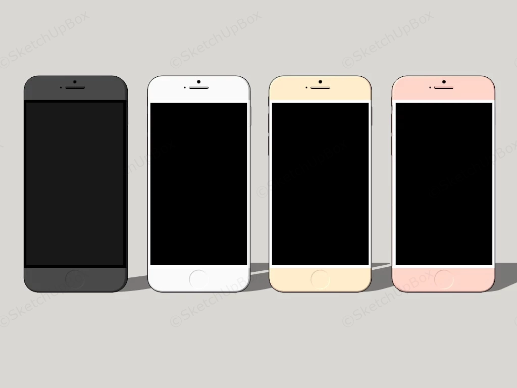 Old Iphone Models sketchup model preview - SketchupBox