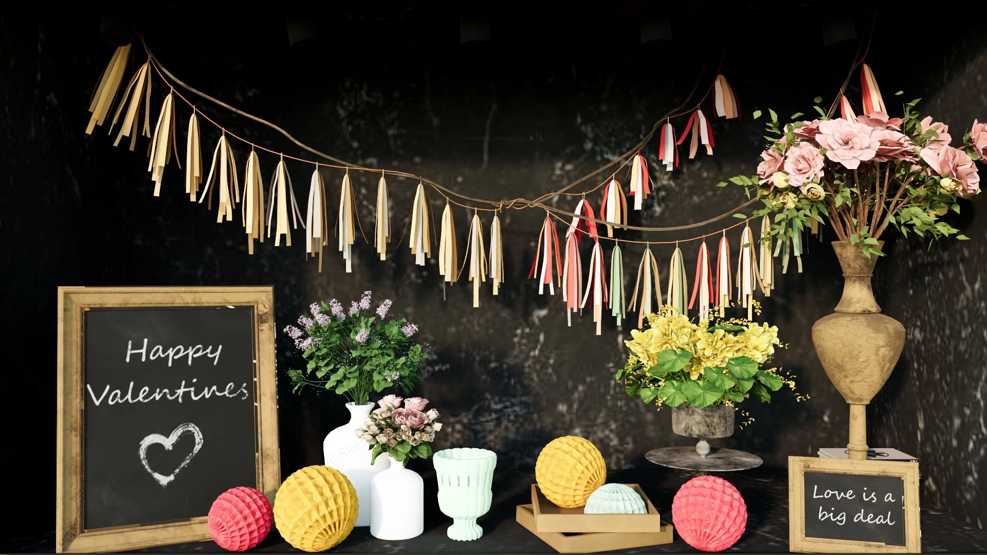 Valentines Day Window Display sketchup model preview - SketchupBox