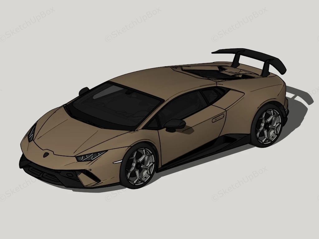 Lamborghini Aventador sketchup model preview - SketchupBox