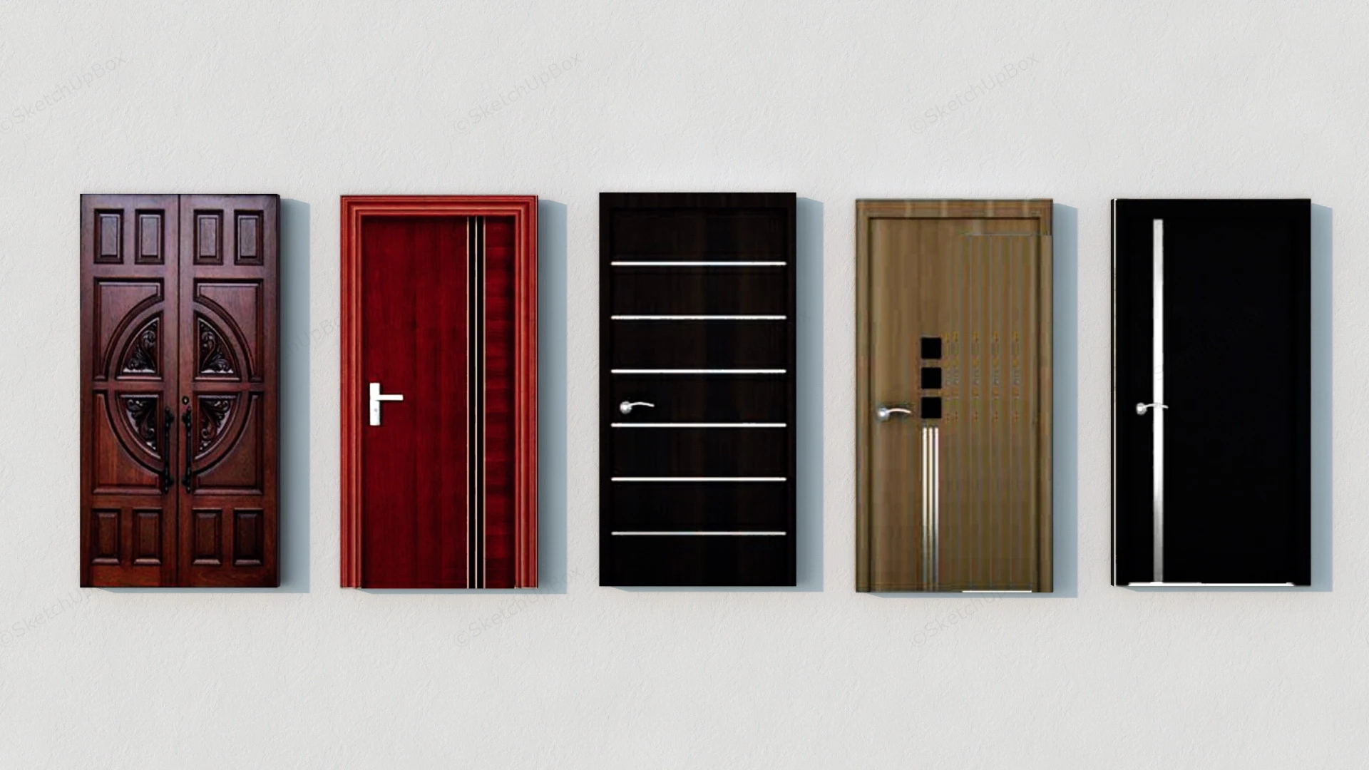 Office Room Doors sketchup model preview - SketchupBox