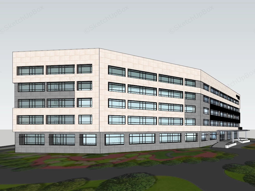 Columbia Asia Hospital sketchup model preview - SketchupBox