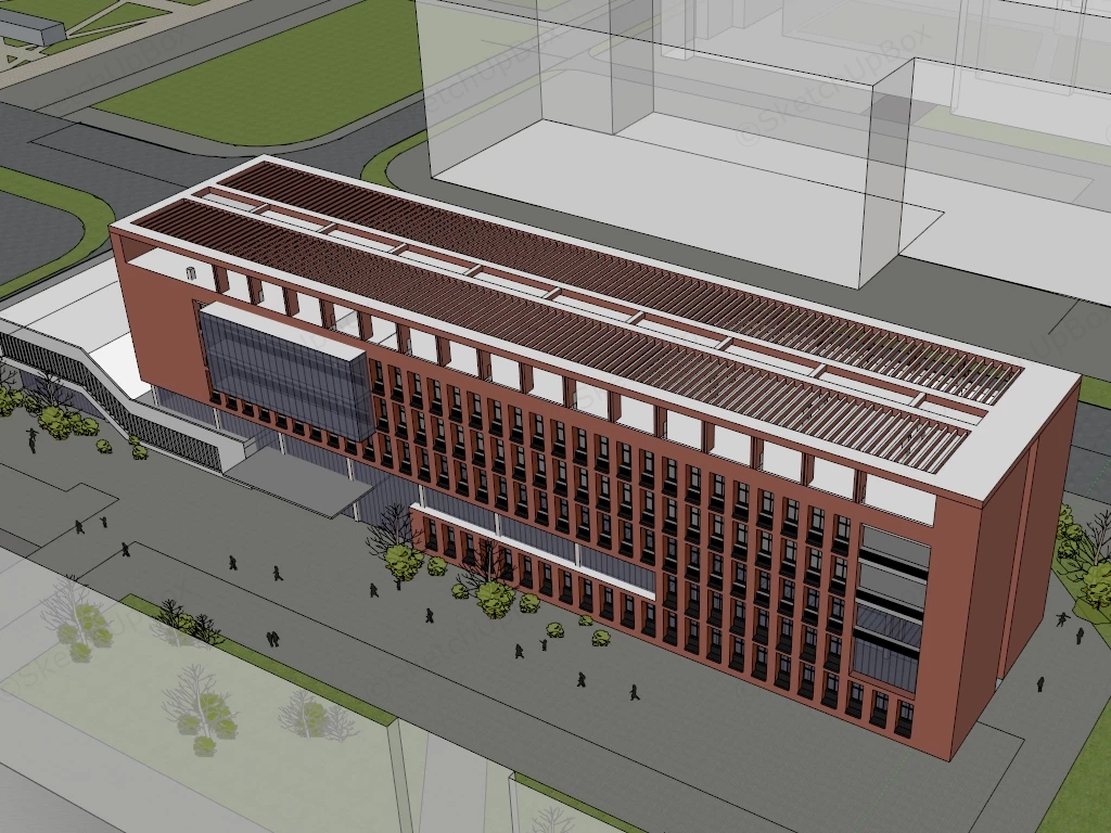 Science And Technology Building sketchup model preview - SketchupBox