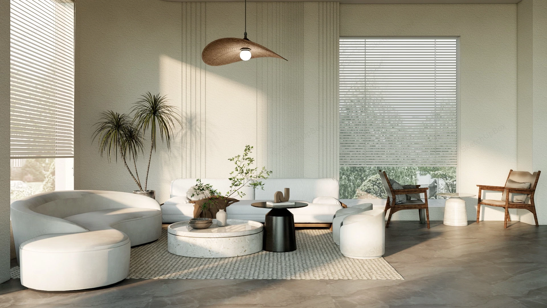 Office Lounge Area Design sketchup model preview - SketchupBox