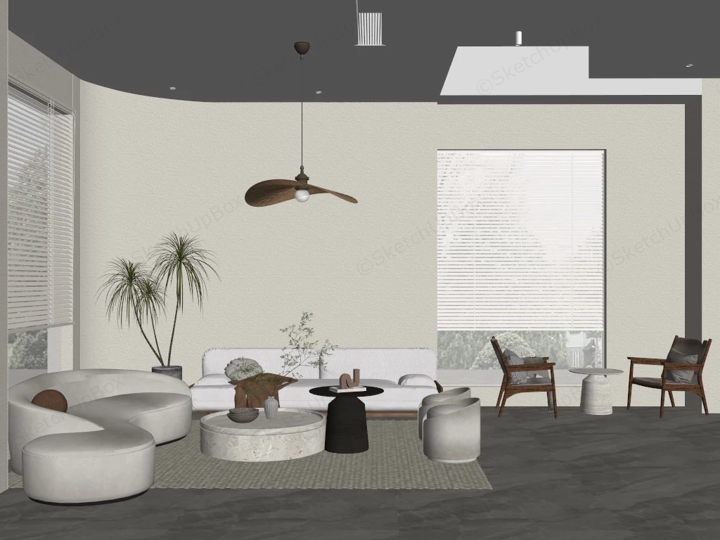 Office Lounge Area Design sketchup model preview - SketchupBox