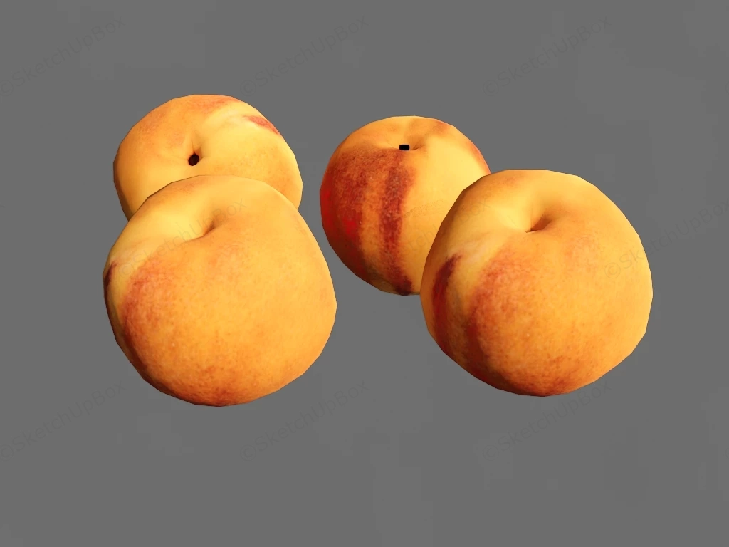 Yellow Peaches sketchup model preview - SketchupBox