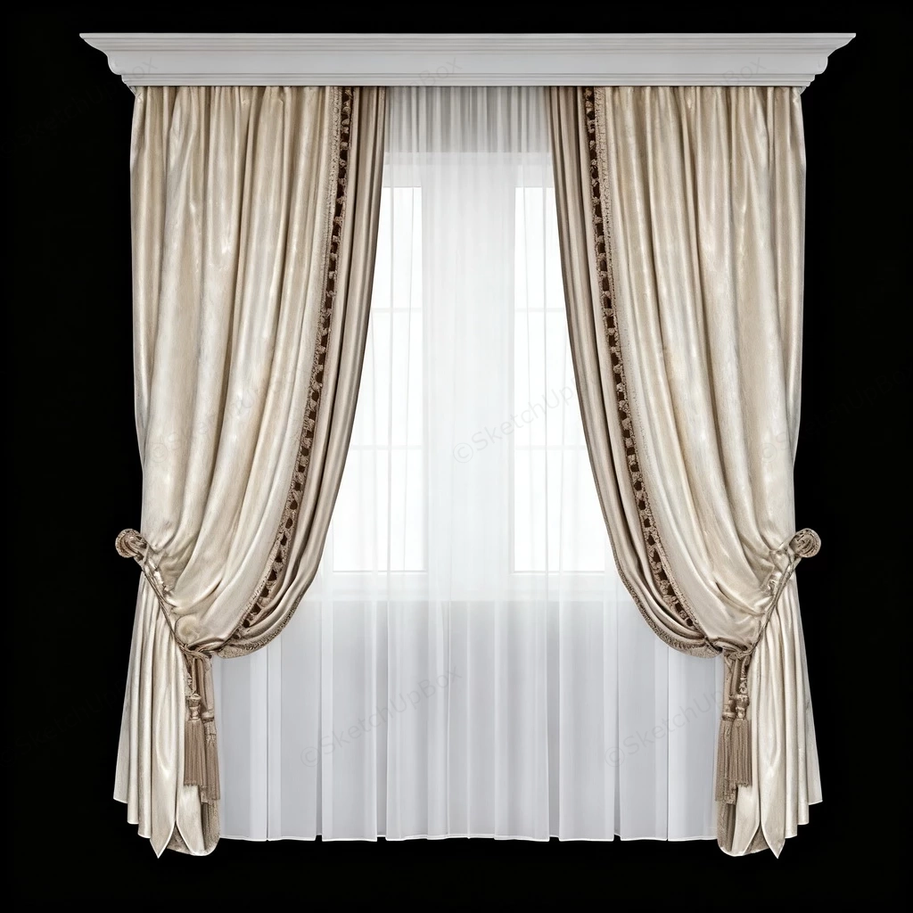 Luxury Curtains Design sketchup model preview - SketchupBox