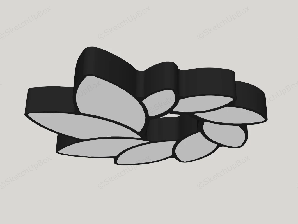 Flower Ceiling Light sketchup model preview - SketchupBox