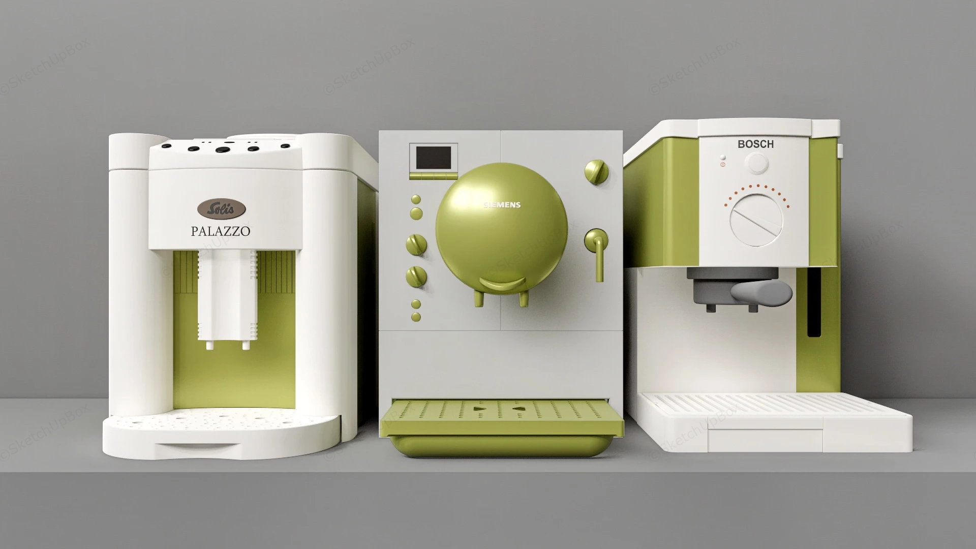 Coffee Maker And Espresso Machine sketchup model preview - SketchupBox