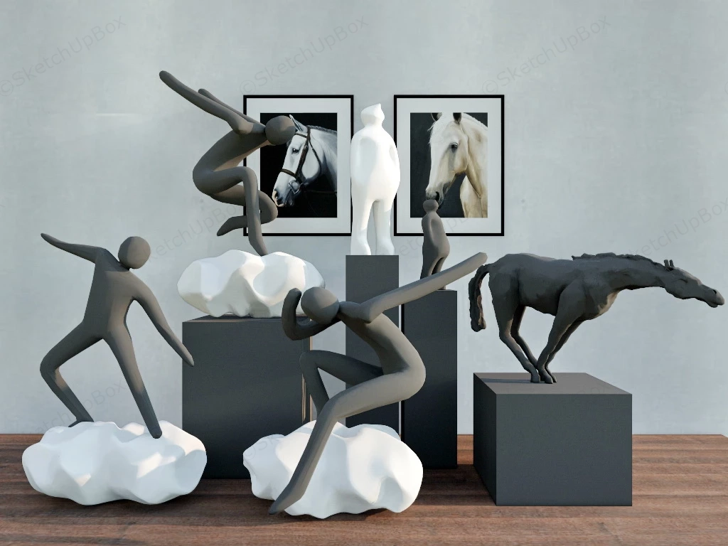 Home Decor Sculptures sketchup model preview - SketchupBox